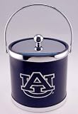 Review Kraftware  / Kraftware 67868 3 Quart Blue Leatherette Ice Bucket with Bale Handle and Chrome Auburn Logo