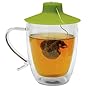 Primula Double Wall Glass Mug with Tea Bag Buddy by Epoca Inc.