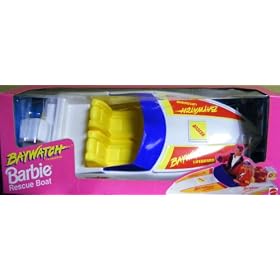 Barbie Baywatch Rescue Boat Rare Find 1994 by 