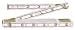 Lufkin 1066D 6 Engineers Scale Wood Folding Rule