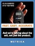 METRIKA A1CNOW+ WITH SAMPLER HbA1c Blood Monitor w/sampler, 10 Test Kit