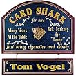 CUSTOMIZED Card Shark Large All Wood Decorative Sign