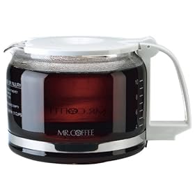 Mr. Coffee PD12-1 10-12 Cup Replacement Decanter for AD, AR, BL, PR, MP, UTC403, GBX12, White