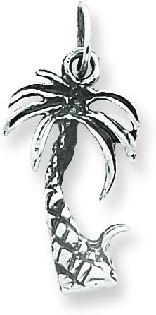 Charms Obsession's Sterling Silver Antiqued Palm Tree Charm