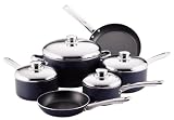 Farberware Cook 'n' Ease 10-Piece Cookware Set, Blue