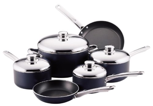 Farberware Cook 'n' Ease 10-Piece Cookware Set - Blue product image