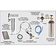 Deluxe Keg Beer Tower Conversion Kit - CO2 Tank Is Not Included