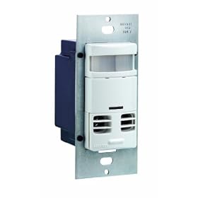 Leviton OSSMT-MDW Multi-Technology Wall Switch Sensor, White