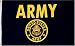 US Army Flag 3x5 NEW 3 x 5 U S Military Gold w/ Crest