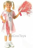 Cheerleader tm Pink & White Dress with Shakers.