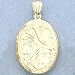 14kt Gold Locket Holds Four Photos