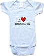I LOVE BROOKLYN - BROOKLYN BABY - City Series - White, Blue or Pink Onesie / Baby T-shirt