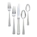 Lenox Landmark Platinum Frosted Stainless Flatware 5 Piece Place Setting