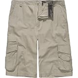 BURNSIDE Ripstop Mens 23 Cargo Shorts - Khaki