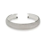 Sterling Silver Mesh Cuff Bracelet