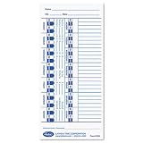 Lathem Time Universal Time Card, White, 100 per Pack (E100)