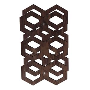 Boom Hive Wine Rack, Natural Walnut by