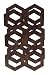 Boom Hive Wine Rack, Natural Walnut