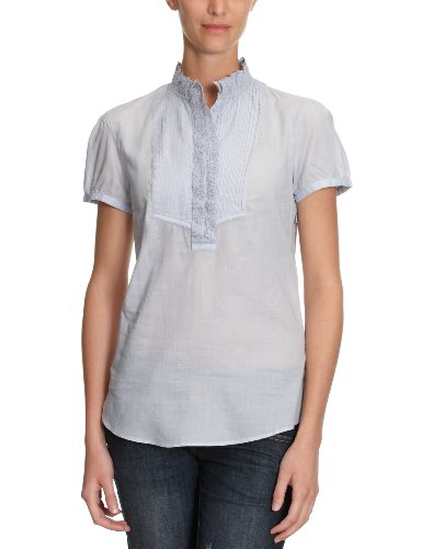 ESPRIT Damen Bluse R21307, Gr. 38 (38), Blau (453 pearl blue) Preisvergleich