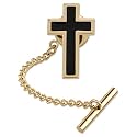 Cross Tie Tack by Competition - Gold Gold plated