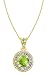 10k Yellow Gold, August Birthstone, Peridot and Diamond Pendant