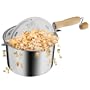 Great Northern Popcorn Original Stainless Steel Stove Top 6-1/2-Quart Popcorn Popper