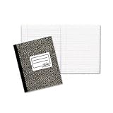 National Brand 43460 - Composition Book, Wide/Margin Rule, 7-7/8 x 10, White, 80 Sheets/Pad-RED43460
