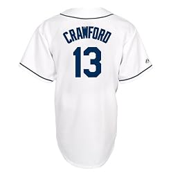 MLB Carl Crawford Tampa Bay Rays Replica Home Jersey