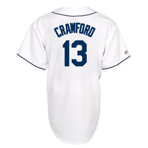 Carl Crawford Tampa Bay Rays Replica Home Jersey (X-Large)