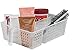 Perfect Pantry 3-Section Handy Basket, Clear, Set of 2