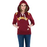 Touch by Alyssa Milano Washington Redskins Women's Laced Up Hooded Sweatshirt XX Large