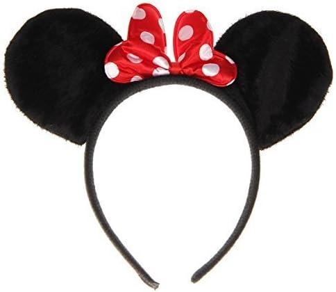 Renineic Mini Mouse Polka Dotted Headband Hair Clip Kids Adults by Melo Sic