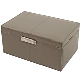 Wolf Designs 319021 Manhattan Large Mink Jewelry Case