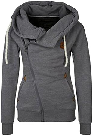 KAKALOT Women's Fashion Patchwork Contrast Color Warm Hooded Sweatshirt