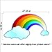 Peel and Stick Rainbow and Clouds Stickers Decals Removable Wall Art