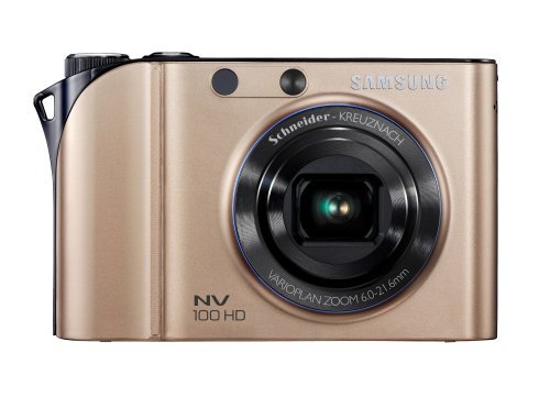 Samsung NV100 Digitalkamera (14 Megapixel, 3-fach opt. Zoom, 3“ Touchscreen, Bildstabilisator, 28mm Weitwinkel) titan