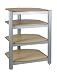 PR-04 MPS 4er Hifi Rack 78cm in Echtholzfurnier Ahorn - silberEMPIRE HiFi-Racks:zeitlos schlichtes, 
aber wertiges Designhohe Funktionalit�tsehr stabile Ausf�hrunghohe Tragkraftsaubere 
Verarbeitungpulverbeschichtetes Metall silberfarbig oder schwarz(Rohre bef�llbar)akustische 
Neutralit�t (auch f�r highendige Anspr�che)leichte und passgenaue MontageDie EMPIRE-Racks sind sehr 
beliebt, da sie ein hervorragendes Preis-/Leistungsverh�ltnis bieten. Kein Vodoo, kein unn�tiger 
Schnick-Schnack, einfach ein solides, zeitloses Design bei einer gleichzeitig sauberen 
Verarbeitung!Gestell silber lackiert Incl.  3 Bodenspikes f�r das Rack Stabile Metallkonstruktion  4 
Fachb�den 12mm MDF Echtholzfurnier Ahorn  B x T x H: 60,0 x 53,0 x 78,0 cm  Belastbarkeit: Oberer 
Boden: 40 kg  Mittlerer Zwischenboden: 40 kg  Unterer Boden : 40 kg  Diese Belastbarkeiten sind 
unter ung�nstigsten Bedingungen gemessen !Einstellmass f�r Ger�te: Unten: 20,0 cm Mitte: 19,0 cm 
Oben:  14,5 cm Echte Stellfl�che f�r Ger�te : 48,9 cm x 44,5 cm Preiswert und gut Lieferung erfolgt 
zerlegt im Karton