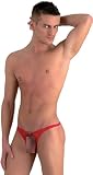 Eros Veneziani String Tanga, No 6978, rot, Medium-Large