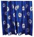 Zap Chelsea Blue Crest Curtains, Pair, 66 x 54 Inch