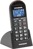 Swisstone BBM 200 Großtastenhandy (sprechende Tasten, optische Anrufsigalisierung, Notruftaste) schwarz