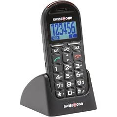 Swisstone BBM 200 Gro�tastenhandy (sprechende Tasten, optische Anrufsigalisierung, Notruftaste) schwarz