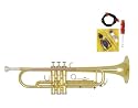 Conductor Model 200 Bb Student Trumpet w/ Case, Mouthpiece, Yamaha Accessory Kit and 1 Year Warranty