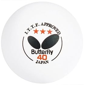 Butterfly ITTF Approved 3-Star 40mm Table Tennis Balls (6-Pack)
