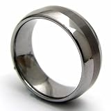 Mens Tungsten Wedding Band Ring – 8mm Size 10 style #2