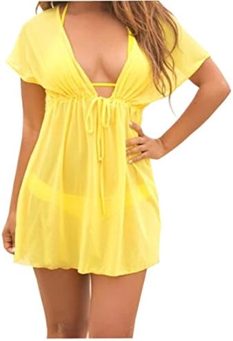 Women's Beach Mesh Baby Doll Swimsuit Cover Up