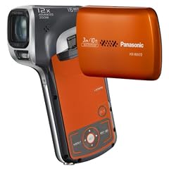 Panasonic HX-WA10EG-D Full HD Mobilkamera-Camcorder (16 Megapixel, 5-fach opt. Zoom, 6,9 cm (2,7 Zoll) Display, bis 3m wasserdicht) orange