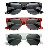 Retro Eyewear Super Flat Top Sunglasses (3 Pack)