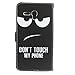 Alcatel One Touch Fierce XL Case, One Touch Fierce XL Wallet Case, Harryshell(TM) Eyes Wallet Folio Leather Flip Case Cover with Card Id Slot and Wrist Strap for Alcatel One Touch Fierce XL 5054