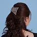 Criss Cross Medium Silver Double Comb by Hairzing