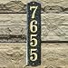 Grandin Road - Wexford Vertical Address Plaque - White,Black Granite
